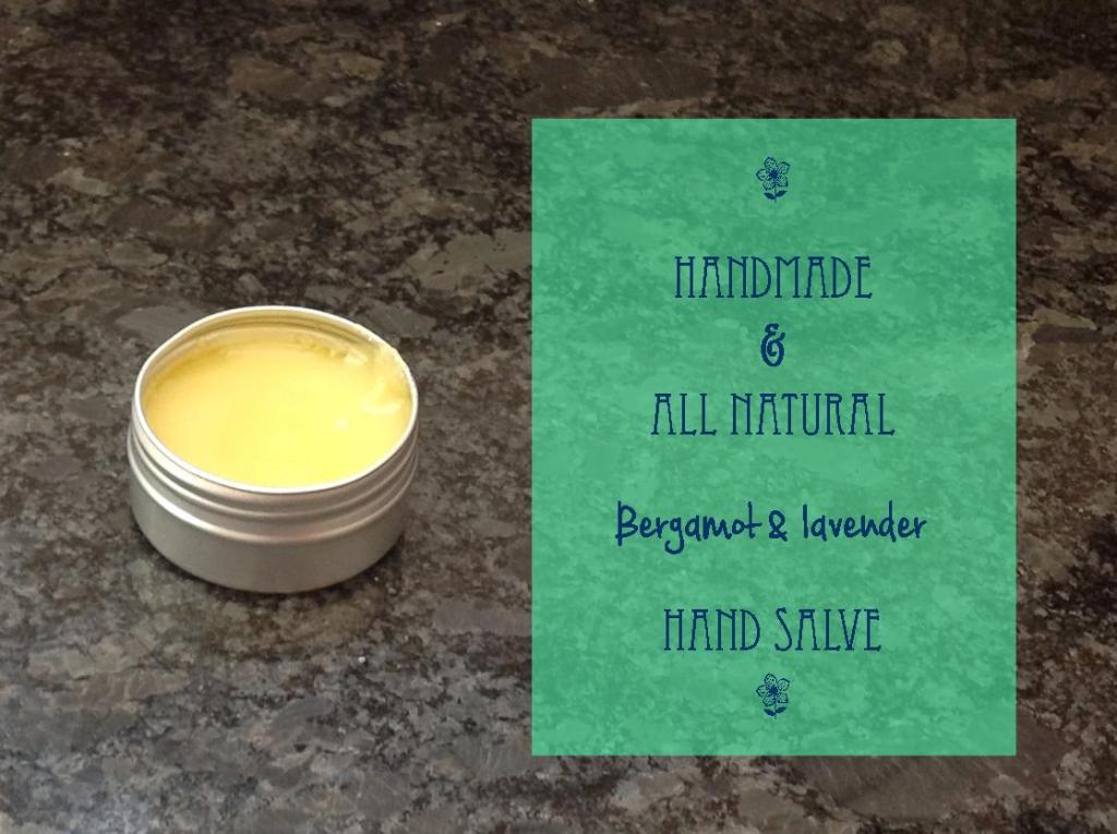 Natural Handmade Bergamot & Lavender Hand Salve